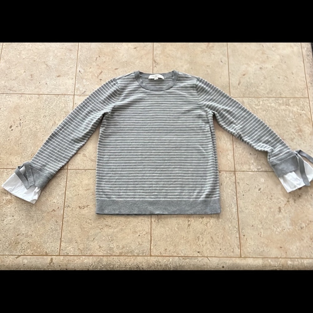 Loft Long Sleeve Stripped Sweater size small